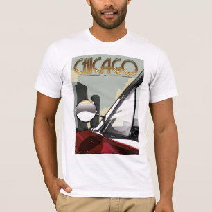 Camiseta Poster de viagens automático da cidade de Chicago