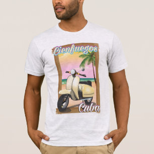 Camiseta Poster de viagens cubano da cidade de Cienfuegos