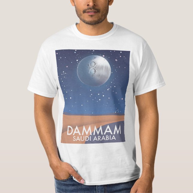 Camiseta Poster de viagens Dammam Arábia Saudita (Frente)