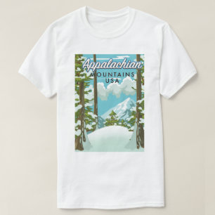 Camiseta Poster de viagens das Montanhas Appalachian
