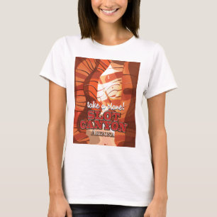 Camiseta Poster de viagens de Arizona do Slot Canyon