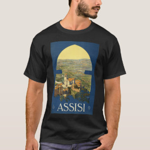 Camiseta Poster de viagens de Assisi