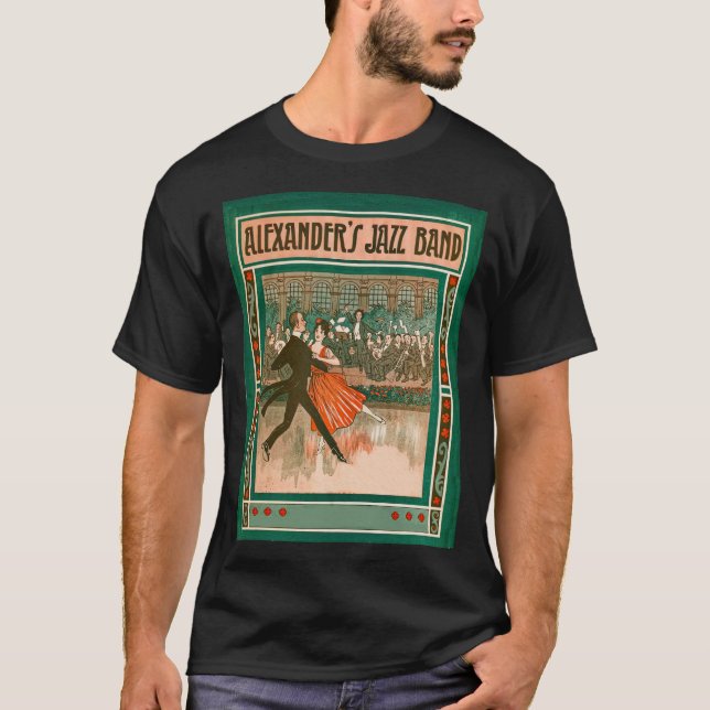 Camiseta Poster de viagens de companhias aéreas Art deco (Frente)
