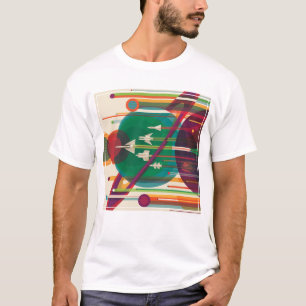 Camiseta Poster de viagens de espaço retrô - Grande Tour do