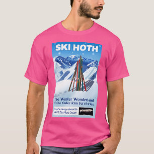 Camiseta Poster de viagens de esqui de estilo Vintage