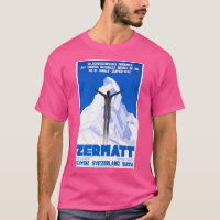 poster de viagens de Esqui de Suiça Zermatt 1931