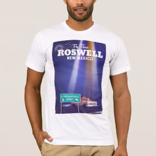 Camiseta Poster de viagens de Estrada Extraterrestre Roswel