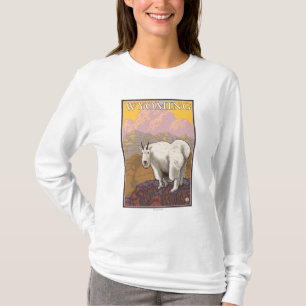 Camiseta Poster de viagens de GoatWyomingVintage da