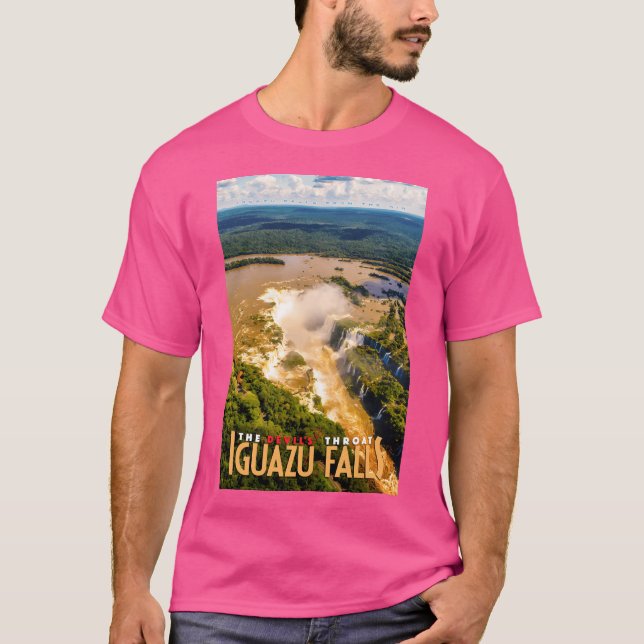 Camiseta Poster de viagens de Iguazu Falls (Frente)