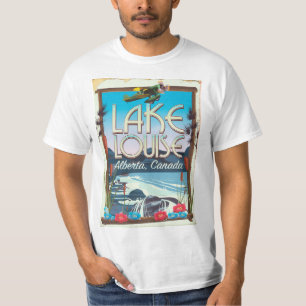 Camiseta Poster de viagens de Lake Louise, Alberta Canadá