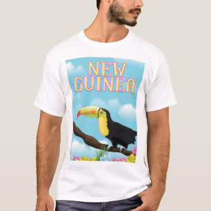 Camiseta Poster de viagens de Nova Guiné Toucan