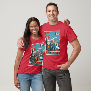 Camiseta Poster de viagens do Canadá