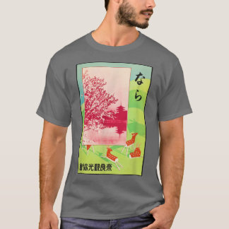 Camiseta Poster de viagens do Japão - Cherry Blossoms - Sik