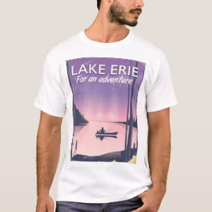 Camiseta Poster de viagens do Lago Erie