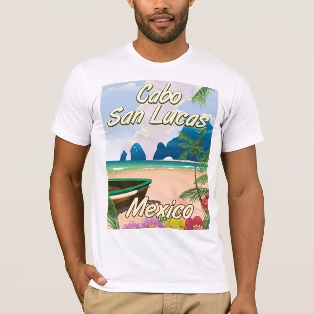 Camiseta Poster de viagens do México Cabo San Lucas (Frente)