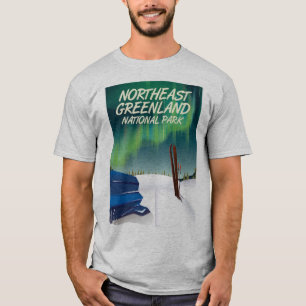 Camiseta Poster de viagens do nordeste de Greenland