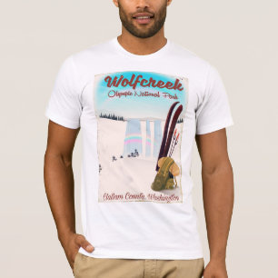Camiseta Poster de viagens do Parque Nacional da Olimpiadas