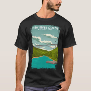 Camiseta Poster de viagens do Parque Nacional de New River