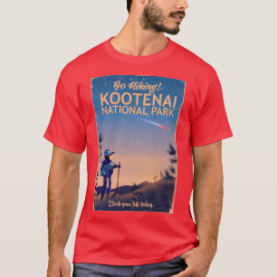 Camiseta Poster de viagens do Parque Nacional Kootenai
