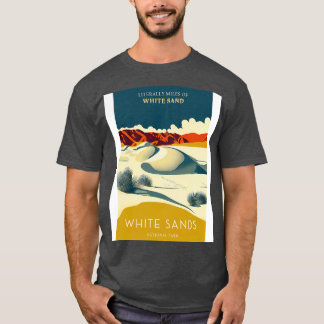 Camiseta Poster de viagens do Parque Nacional White Sands
