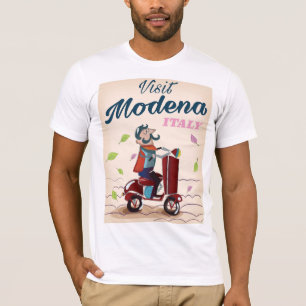 Camiseta Poster de viagens do patinete de Modena Italia