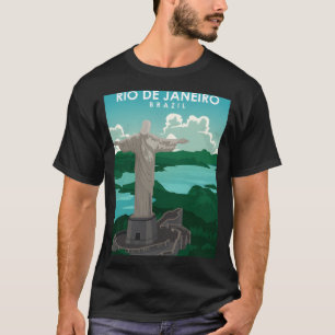 Camiseta Poster de viagens do Rio de Janeiro numa safra e m