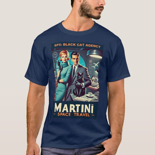 Camiseta Poster de viagens Espacial Martini SP5: Agência de (Frente)