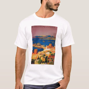 Camiseta Poster de viagens francês, visitando em Syria