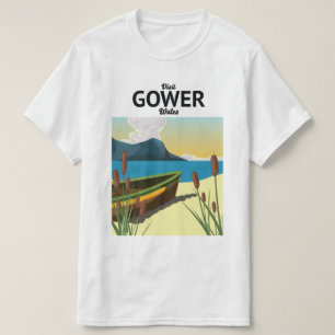 Camiseta Poster de viagens Gower Wales
