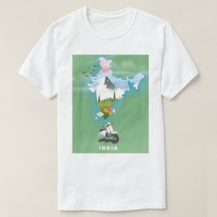 Camiseta Poster de viagens Índia