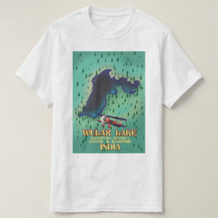 Camiseta Poster de viagens índio do lago Loktak, Manipur.