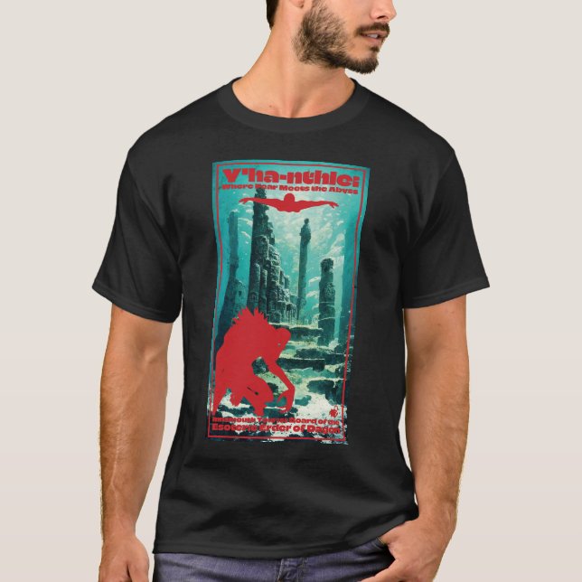 Camiseta Poster de viagens Innsmouth (Frente)