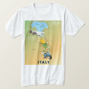 Camiseta Poster de viagens italiano.
