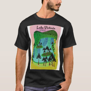 Camiseta Poster de viagens Lago Victoria Africa
