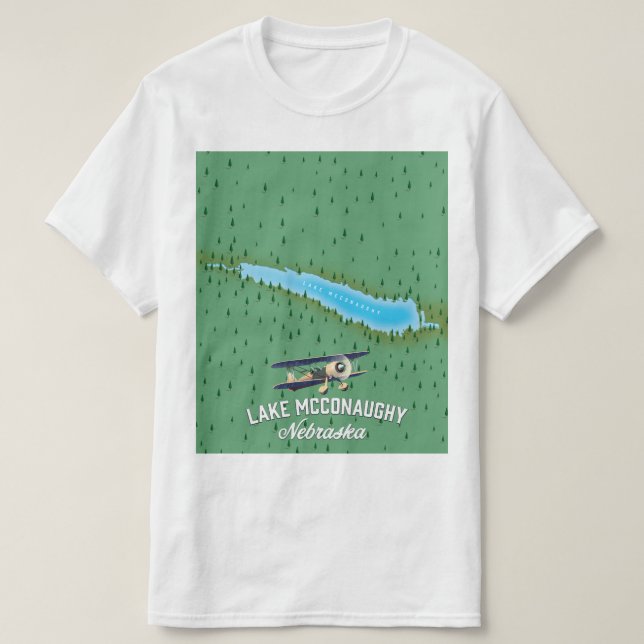 Camiseta Poster de viagens Lake McConaughy Nebraska (Frente do Design)