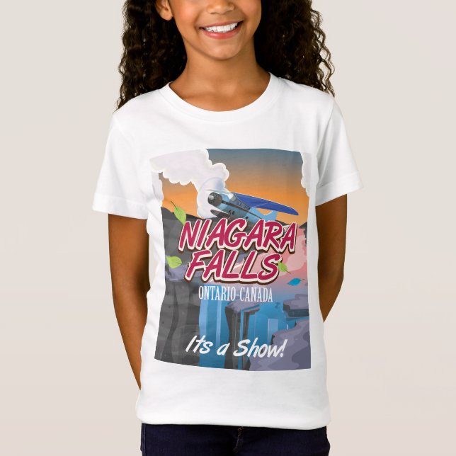 Camiseta Poster de viagens Niagara Falls Ontario Canadá (Frente)
