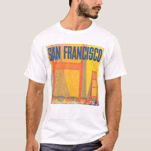 Camiseta Poster de viagens Para Voar Twa Para São Francisco