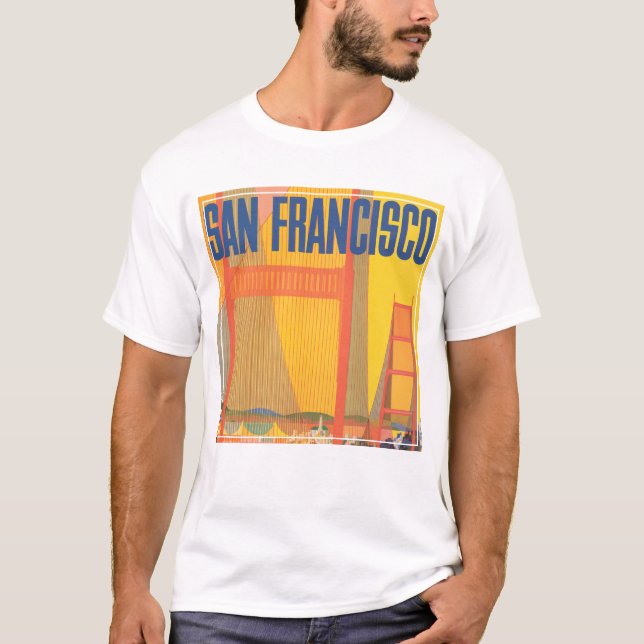Camiseta Poster de viagens Para Voar Twa Para São Francisco (Frente)
