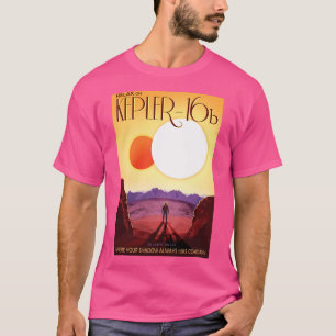 Camiseta Poster de viagens Retro Nasa - Kepler 186F