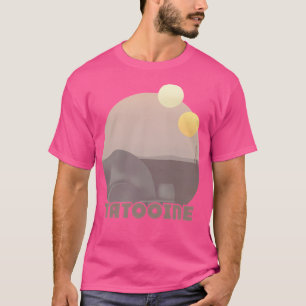 Camiseta Poster de viagens Retroativo Tatooine