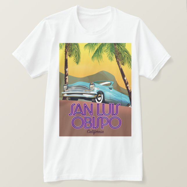 Camiseta Poster de viagens San Luis Obispo California (Frente do Design)