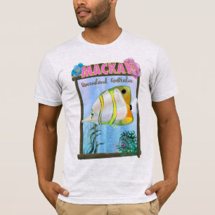 Camiseta Poster de viagens tropical de Mackay Austrália
