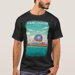 Camiseta Poster de viagens Vancouver Canadá