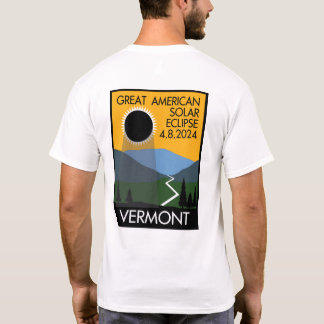 Camiseta Poster de viagens Vermont Eclipse