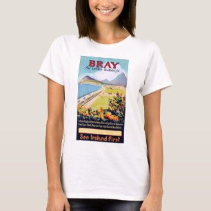 Camiseta Poster de Viagens vintage de Bandeja da Irlanda re