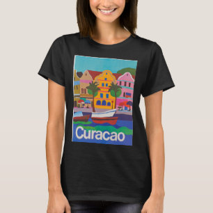 Camiseta Poster de Viagens vintage de Basebol Retroativo Cu