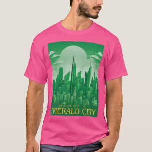 Camiseta Poster de Viagens vintage de Cidade Esmeralda
