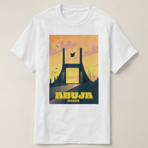 Camiseta poster de Viagens vintage de Porta da Cidade de Ab