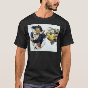 Camiseta Poster do divertimento da dança do bar do vaqueir