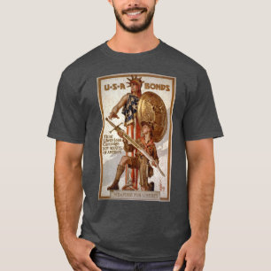 Camiseta Poster do empréstimo da liberdade do escuteiro de